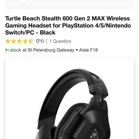 Wireless Gen 2 600 Stealth Headphones:** - Picture 1 of 2